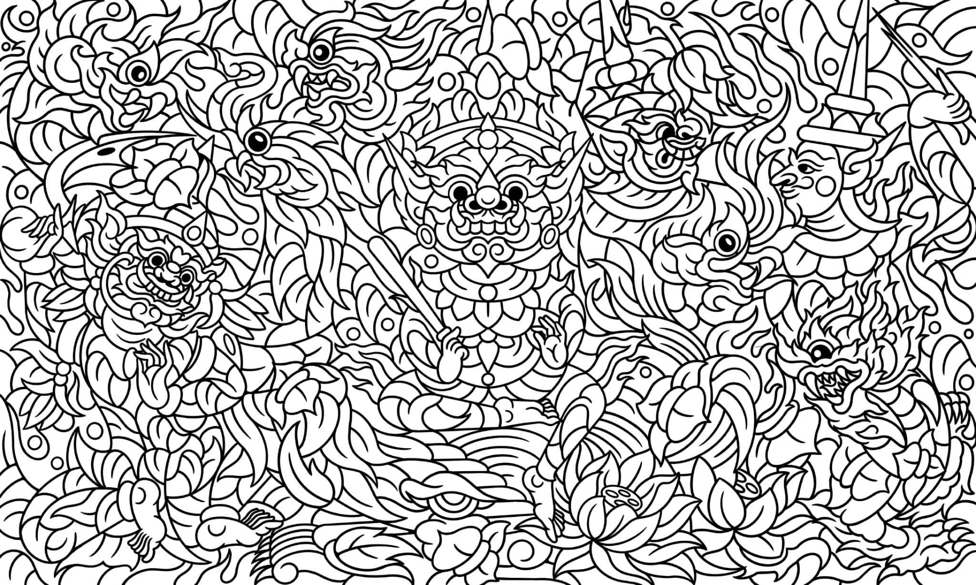 ภาพลายเส้นของผลงาน REDMUUK
