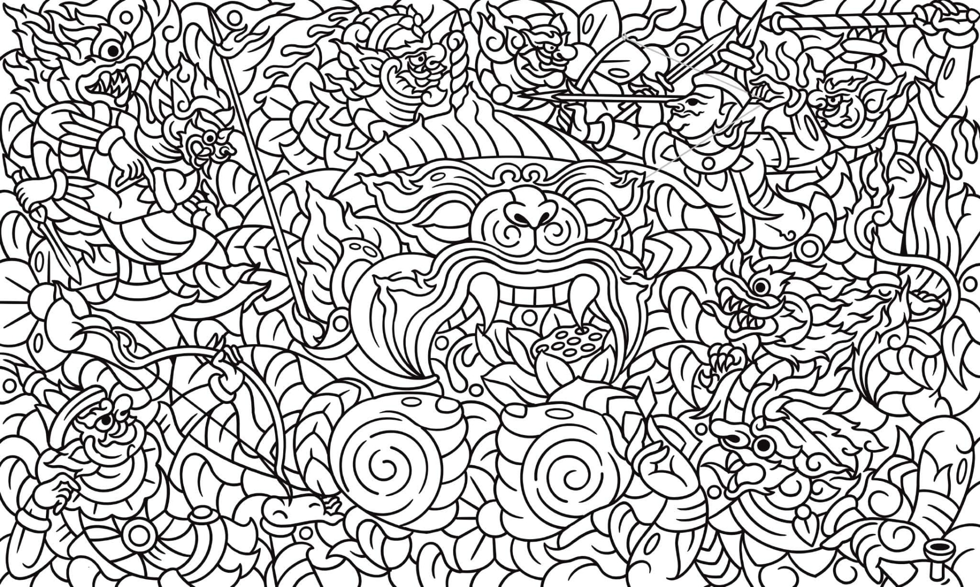 ภาพลายเส้นของผลงาน REDMUUK