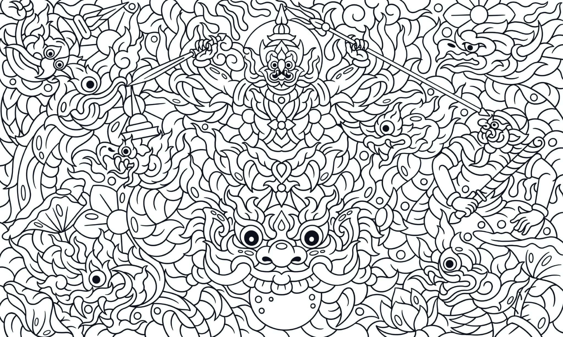 ภาพลายเส้นของผลงาน REDMUUK