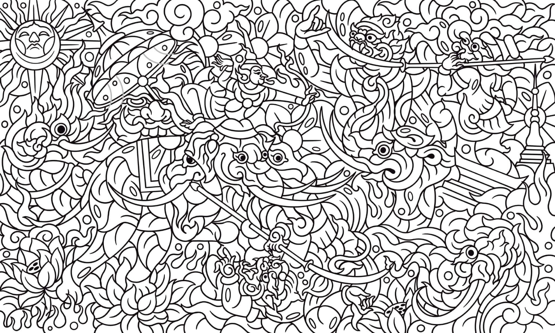 ภาพลายเส้นของผลงาน REDMUUK